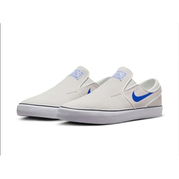 New! Size: 6.5 Men - Nike Zoom Stefan Janoski+ Slip SB Summit White Hyper Royal - Picture 3 of 16